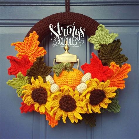 crochet fall wreath pattern free|crochet christmas wreath pattern free.